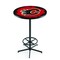Holland Bar Stool Co 42" Black Calgary Flames Pub Table L216B4228CalFla - alternate 1